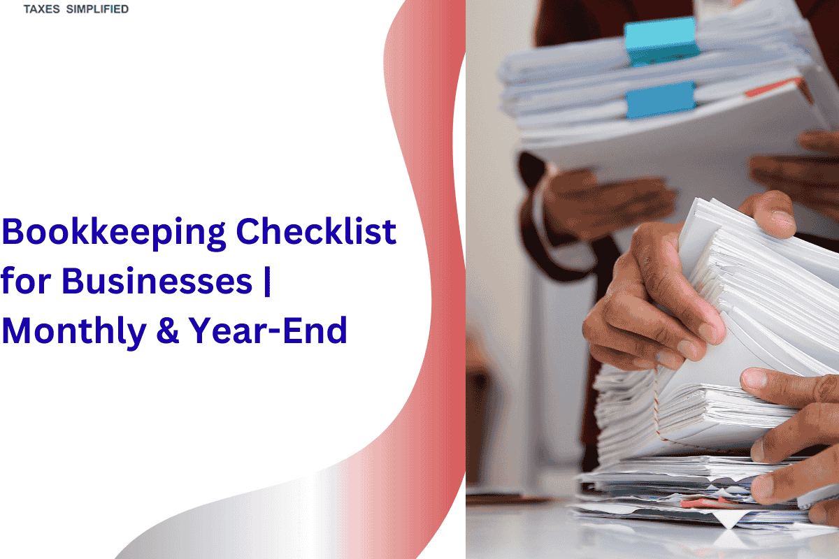 Bookkeeping Checklist for Businesses